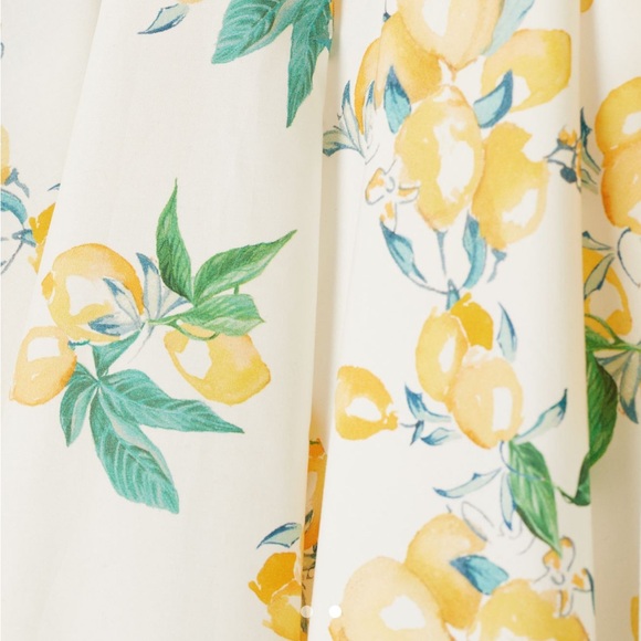 HM cotton lemon print skirt - Picture 3 of 4